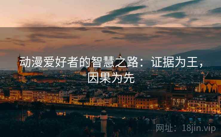 动漫爱好者的智慧之路：证据为王，因果为先