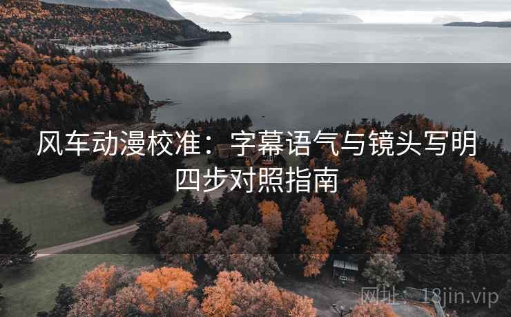 风车动漫校准:字幕语气与镜头写明四步对照指南 风车动漫校准:字幕语气与镜头写明四步对照指南